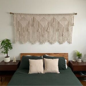 Large Cream Macrame Wall Hanging